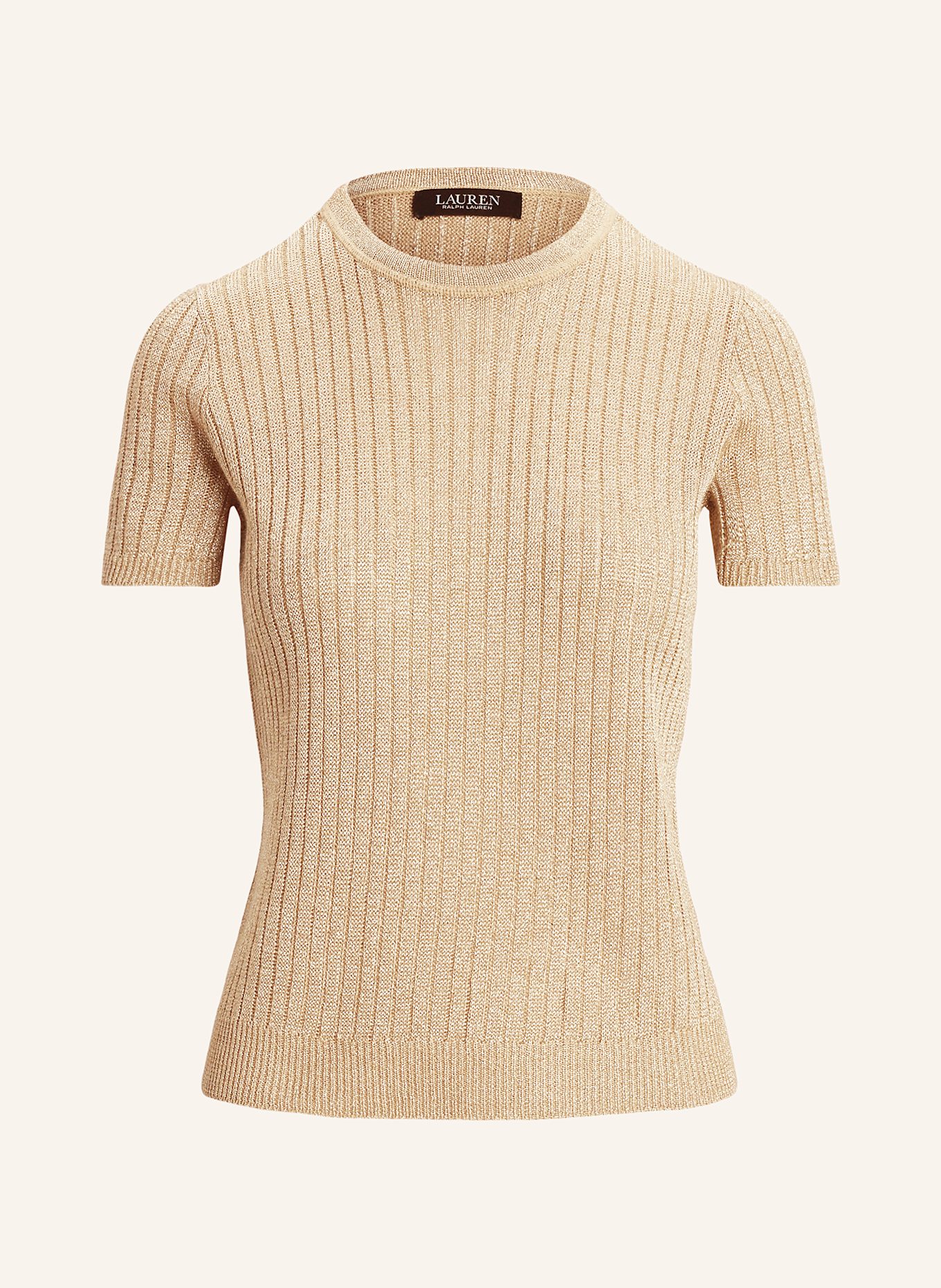 

Свитер с блестящей пряжей Lauren Ralph Lauren, золотой