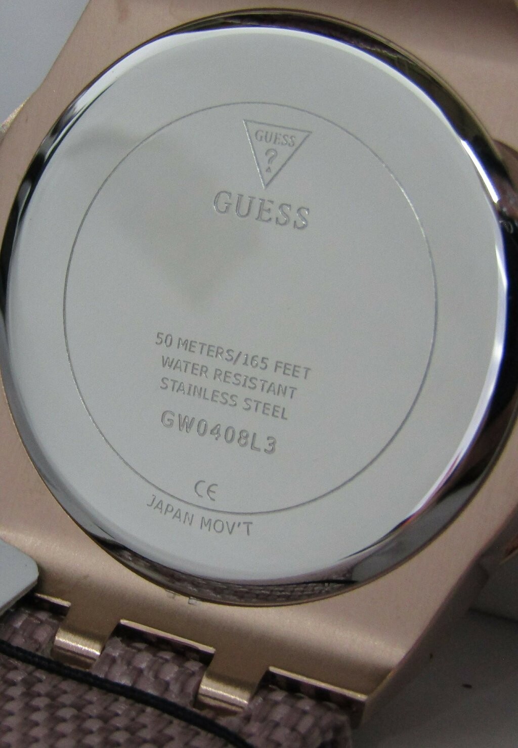 

Часы с хронографом SHIMMER Guess, розовый