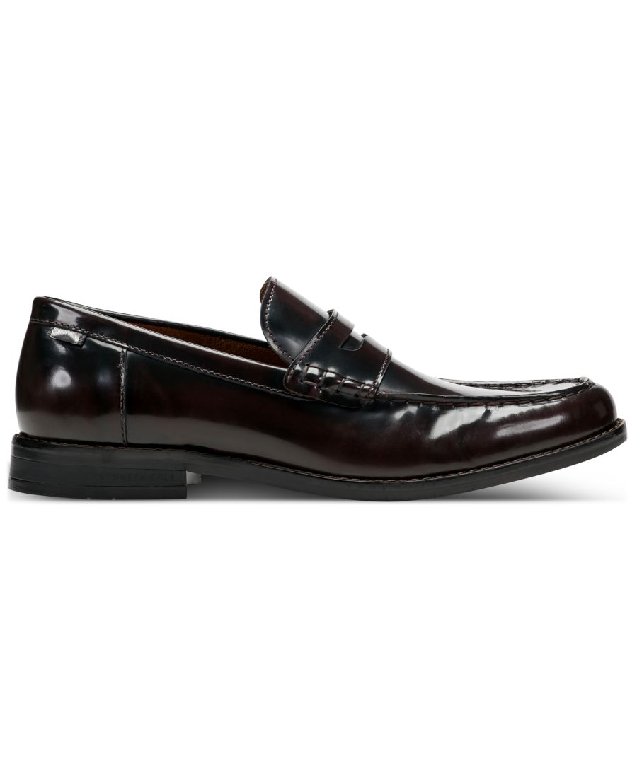 Мужские повседневные лоферы Paco без шнурков Kenneth Cole New York, Dark Red Leather — фото 2