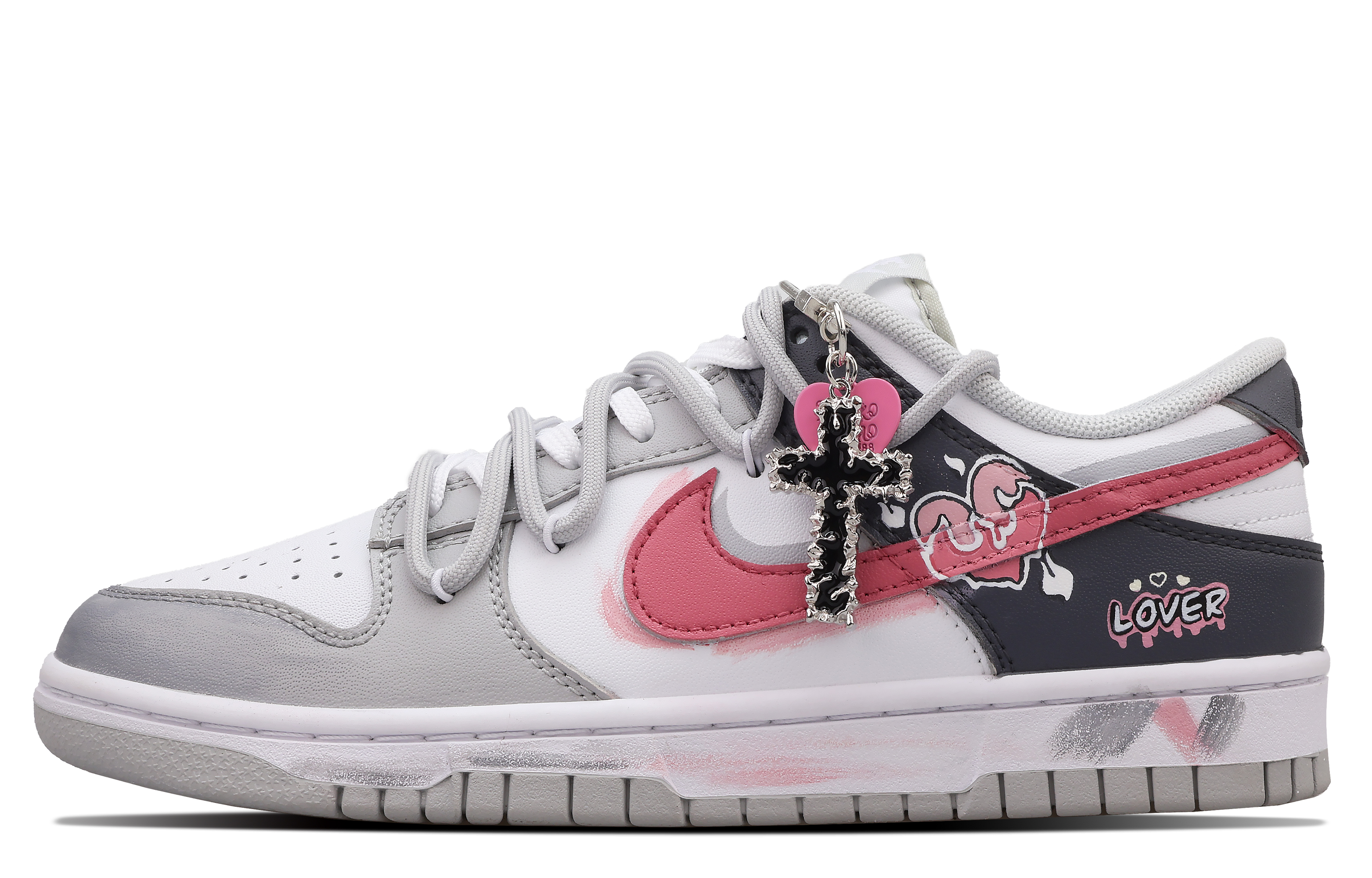 

Nike Кроссовки для скейтбординга Dunk Emotion Year Of The Dragon Love And Redemption с низким верхом, износостойкие, мужские, черно-розовые