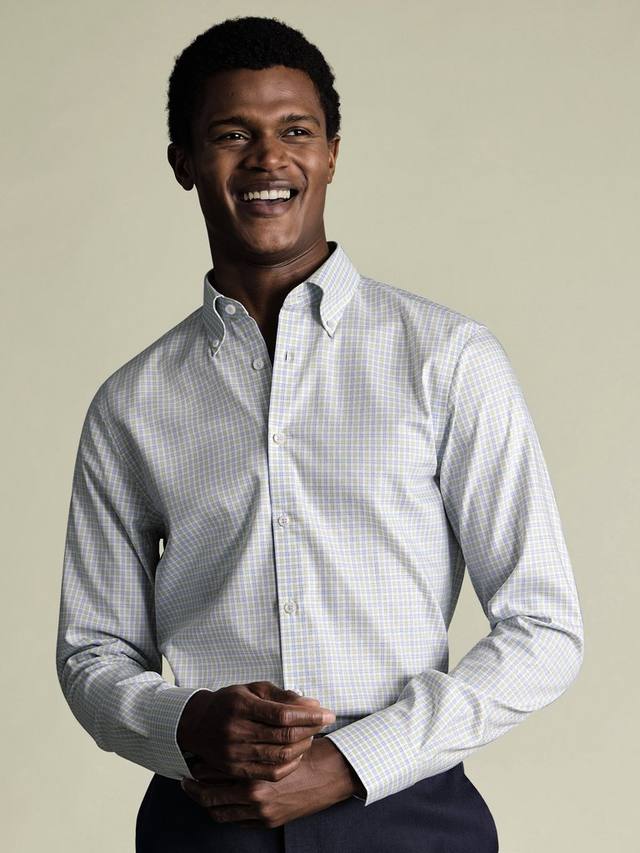 

Хлопковая рубашка с длинными рукавами Oxford Charles Tyrwhitt, Green