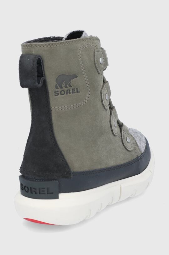 Ботинки женские Sorel EXPLORER II замшевые зимние, зеленый — фото 3