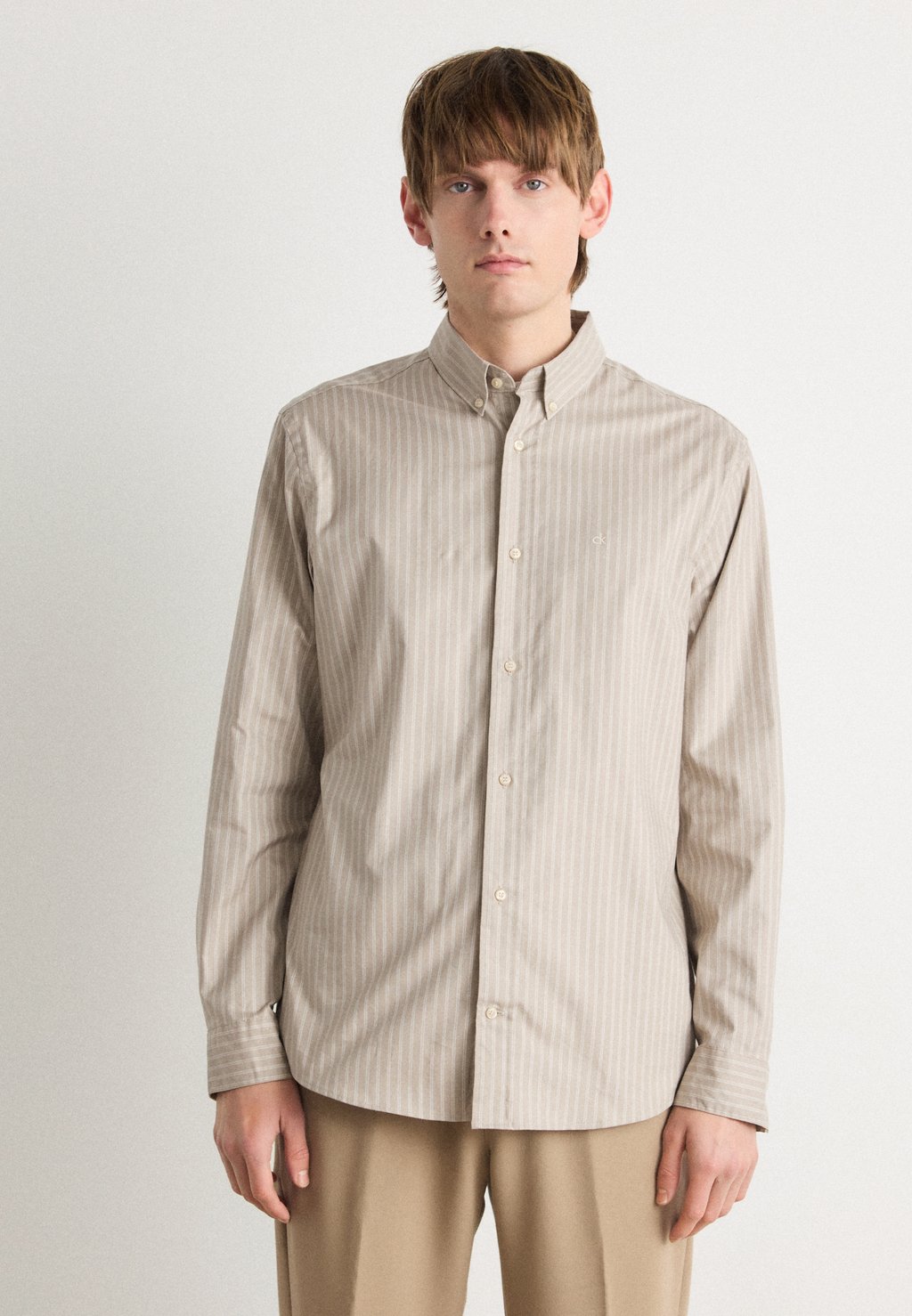 

Рубашка OXFORD STRIPE SHIRT Calvin Klein, бежевый