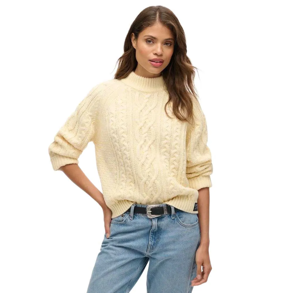 

Свитер Superdry W6110575A high neck, бежевый
