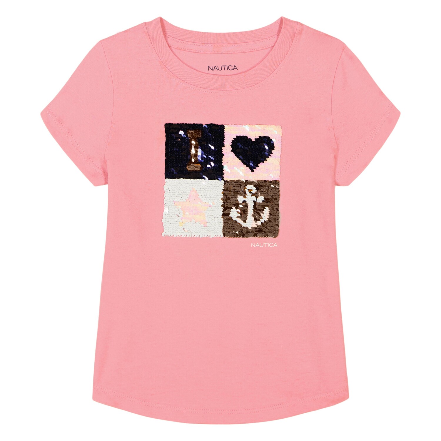 

Футболка Nautica Little Girls Icon Blocks (4-6X), цвет Purple Haze