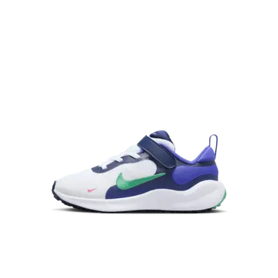 

Кроссовки Nike Revolution 7, цвет White/Persian Violet/Midnight Navy/Stadium Green