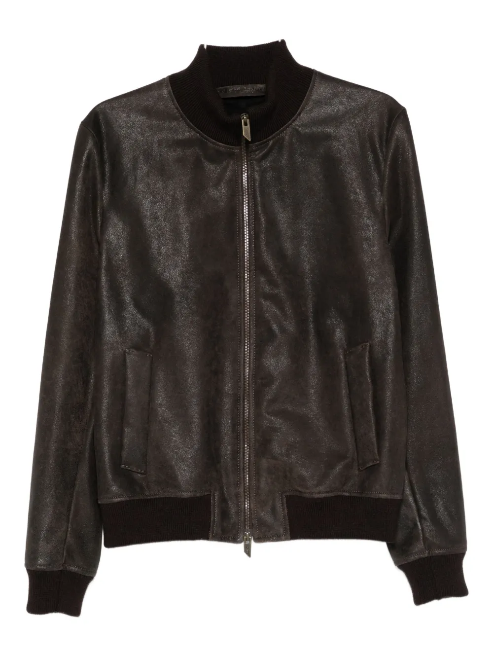 

Бомбер на молнии Salvatore Santoro, коричневый