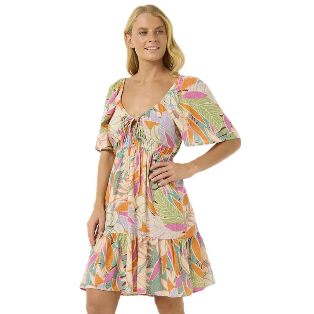 

Платье Rip Curl Cala Vadella Mini short sleeve short, разноцветный