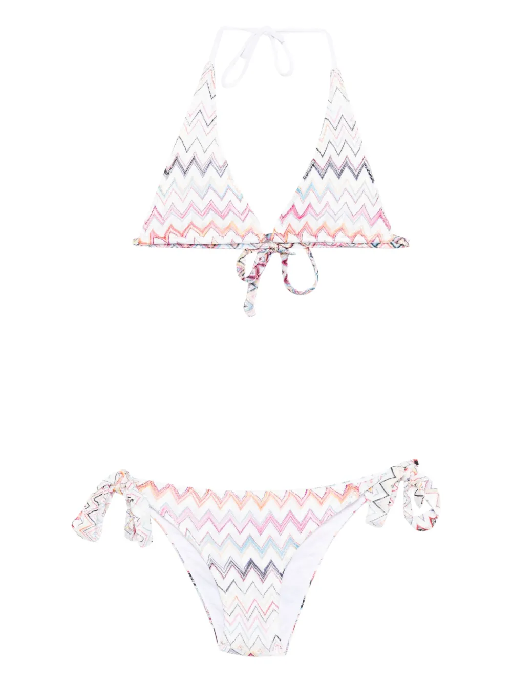 

Бикини с узором зигзаг Missoni, белый