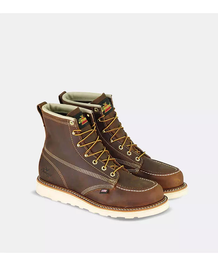 Мужские рабочие ботинки American Heritage 6" с металлическим носком для трейла Thorogood, коричневый — фото 2