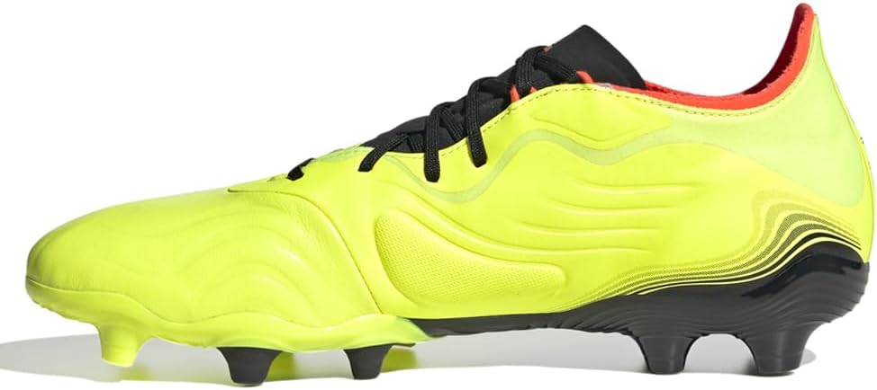 Футбольные бутсы Adidas Mens Copa Sense 2 для твердого грунта, шипованные, желтые, желтый/черный/красный — фото 4