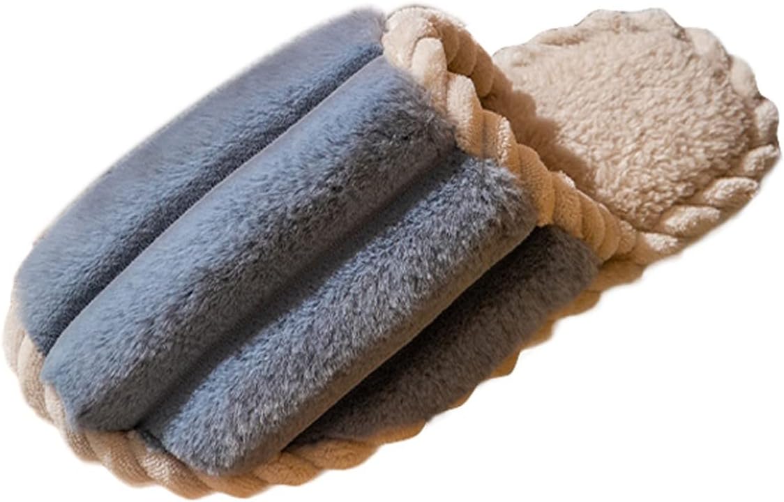 

Кроссовки KRIDDR из хлопка для дома и улицы, теплые флисовые зимние мужские тапочки, мягкие шерстяные ботинки с прочной противоскользящей подошвой, синий