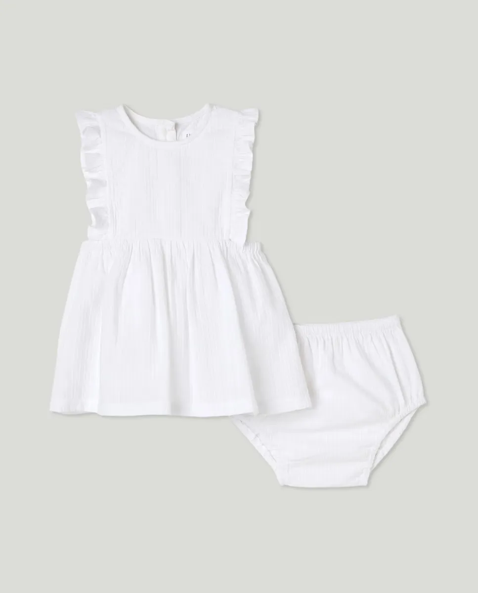 

Платье для девочки с оборкой Baby El Corte Inglés, цвет Blanco roto