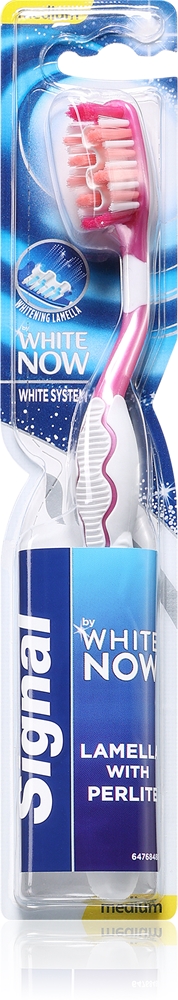 

Зубная щетка White System, средняя Signal, 1 шт