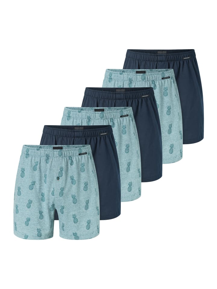 

Schiesser Боксерские шорты из цельного куска ткани, темно-синего/бирюзового цвета