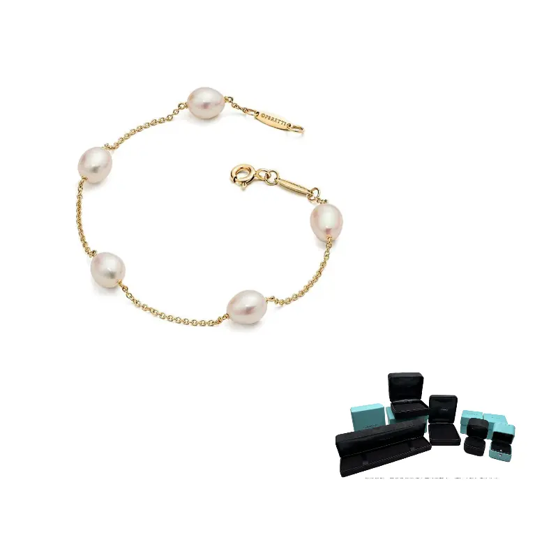 

TIFFANY & CO. Золотой браслет с жемчугом 18 карат Women's Gold