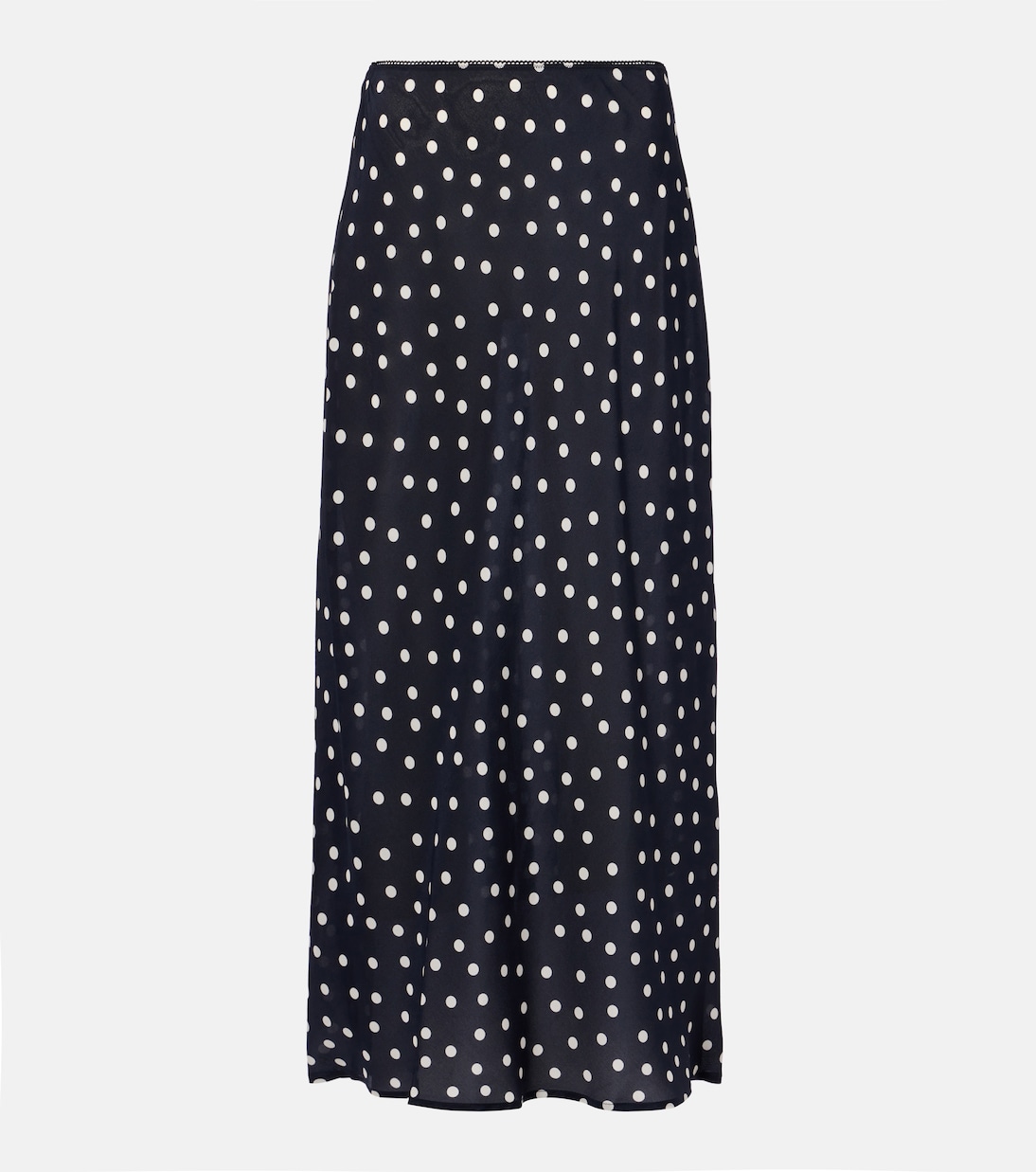 

Юбка миди из шелка в горошек Ardith Rixo, Bohemia Spot Navy