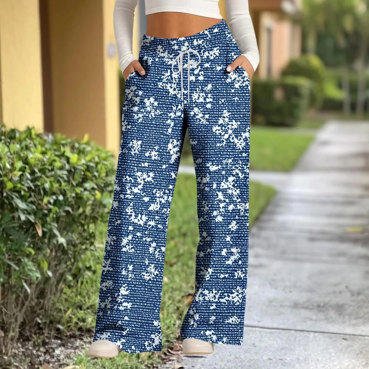 Джинсы Wide Leg, Navy-15 — фото 3
