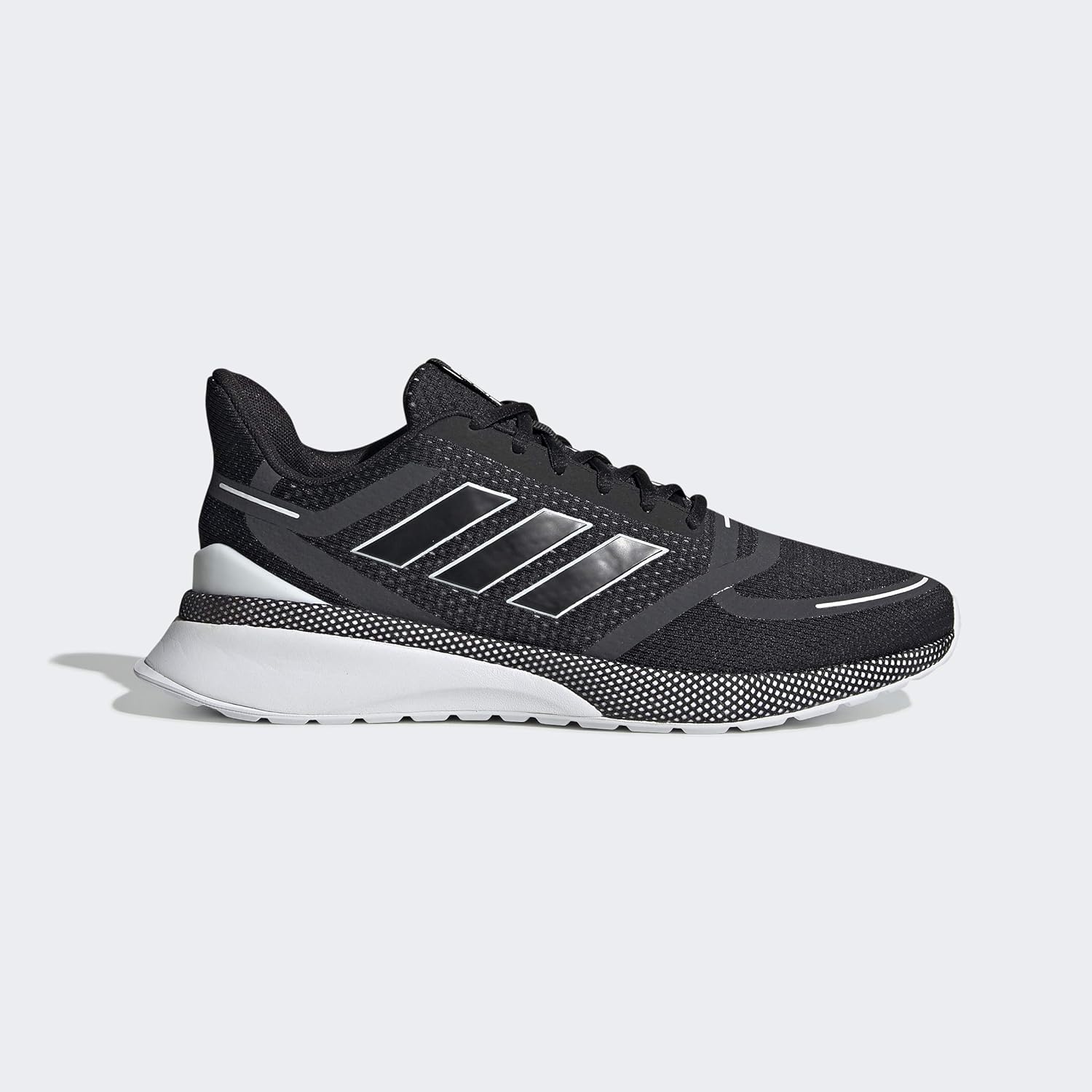 Мужские беговые кроссовки Adidas Nova, черно-белый — фото 3