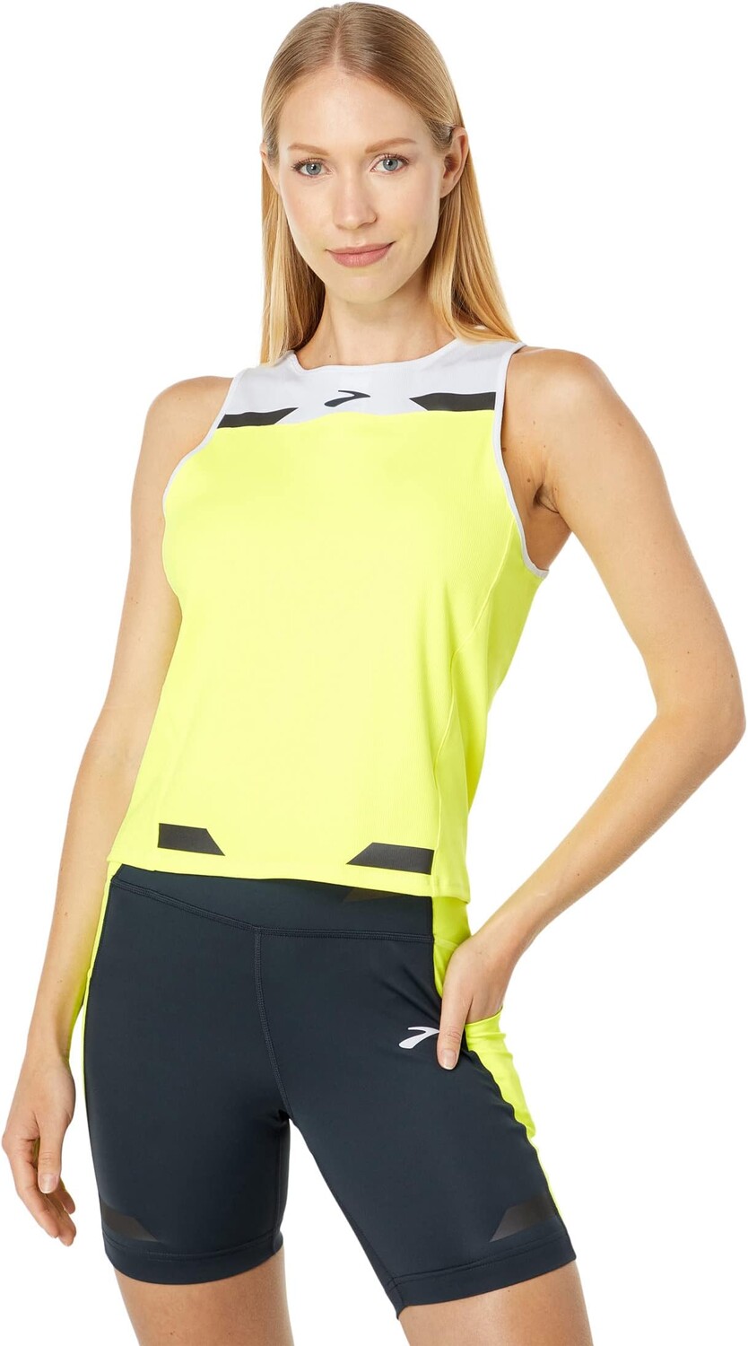 

Топ Brooks Run Visible Back To Front Tank, цвет White/Nightlife