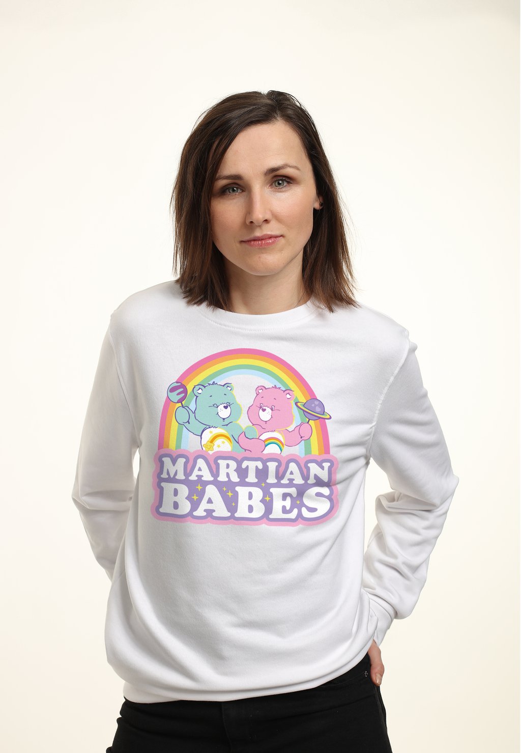 

Толстовка CARE BEARS CHEER AND WISH MARTIAN BABES Henry Tiger, белый