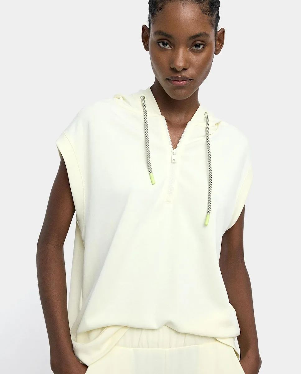 

Женская толстовка с капюшоном и регулируемым шнурком Parfois, желтый