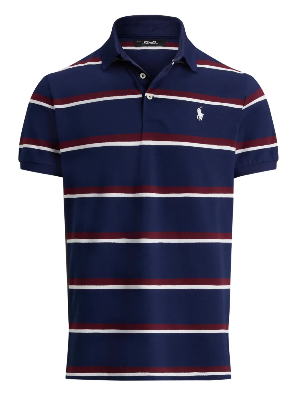 

Поло в полоску из пике RLX Ralph Lauren, синий