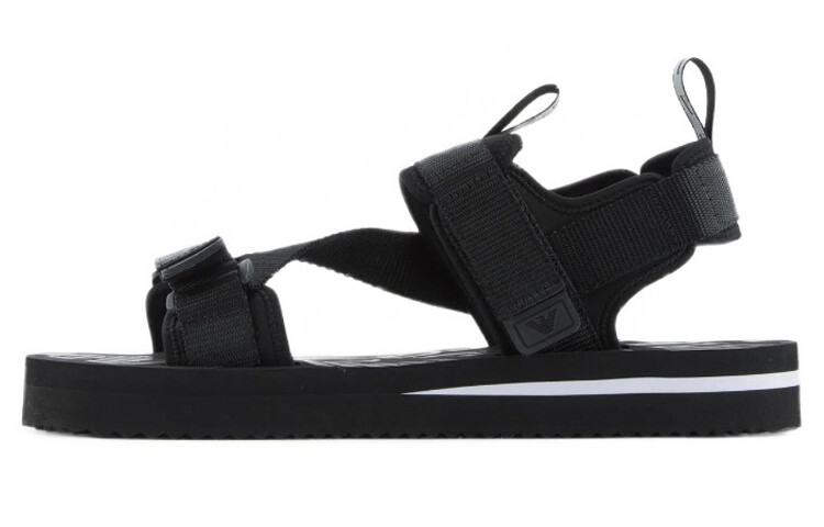 

Пляжные сандалии мужские черные Emporio Armani