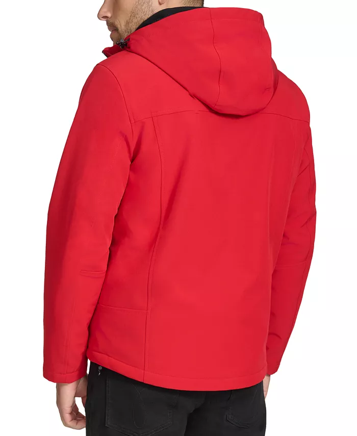 Мужская куртка Infinite Stretch Soft Shell с подкладкой из шерпы Calvin Klein, красный — фото 2