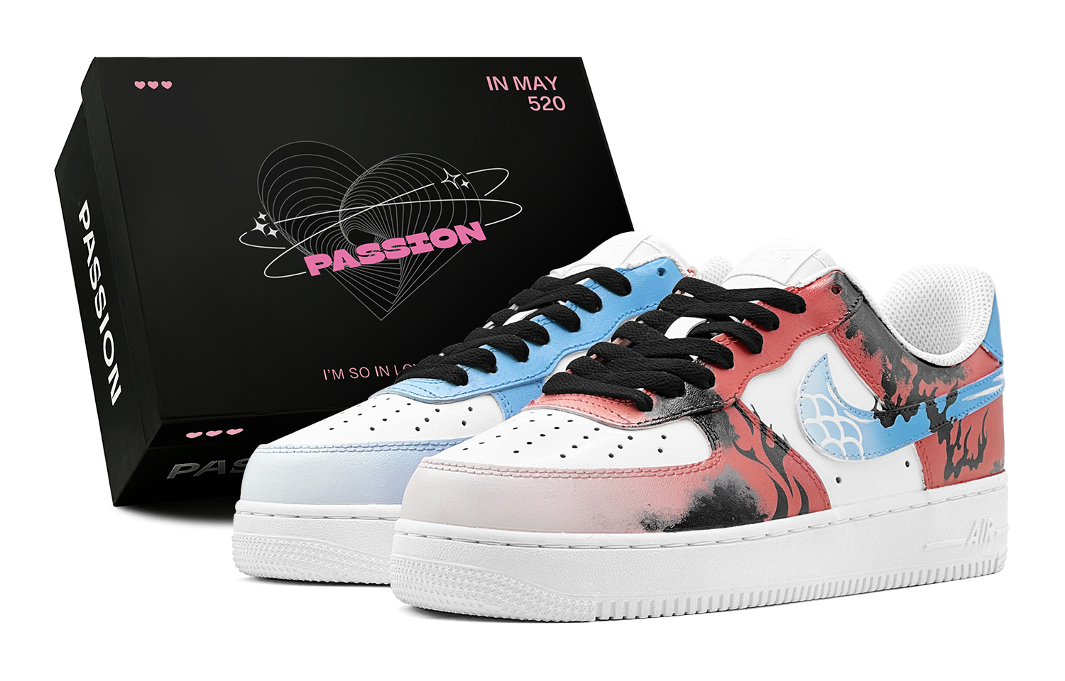 

Детские кроссовки для скейтбординга Air Force 1 Low Top для подростков Nike, красный
