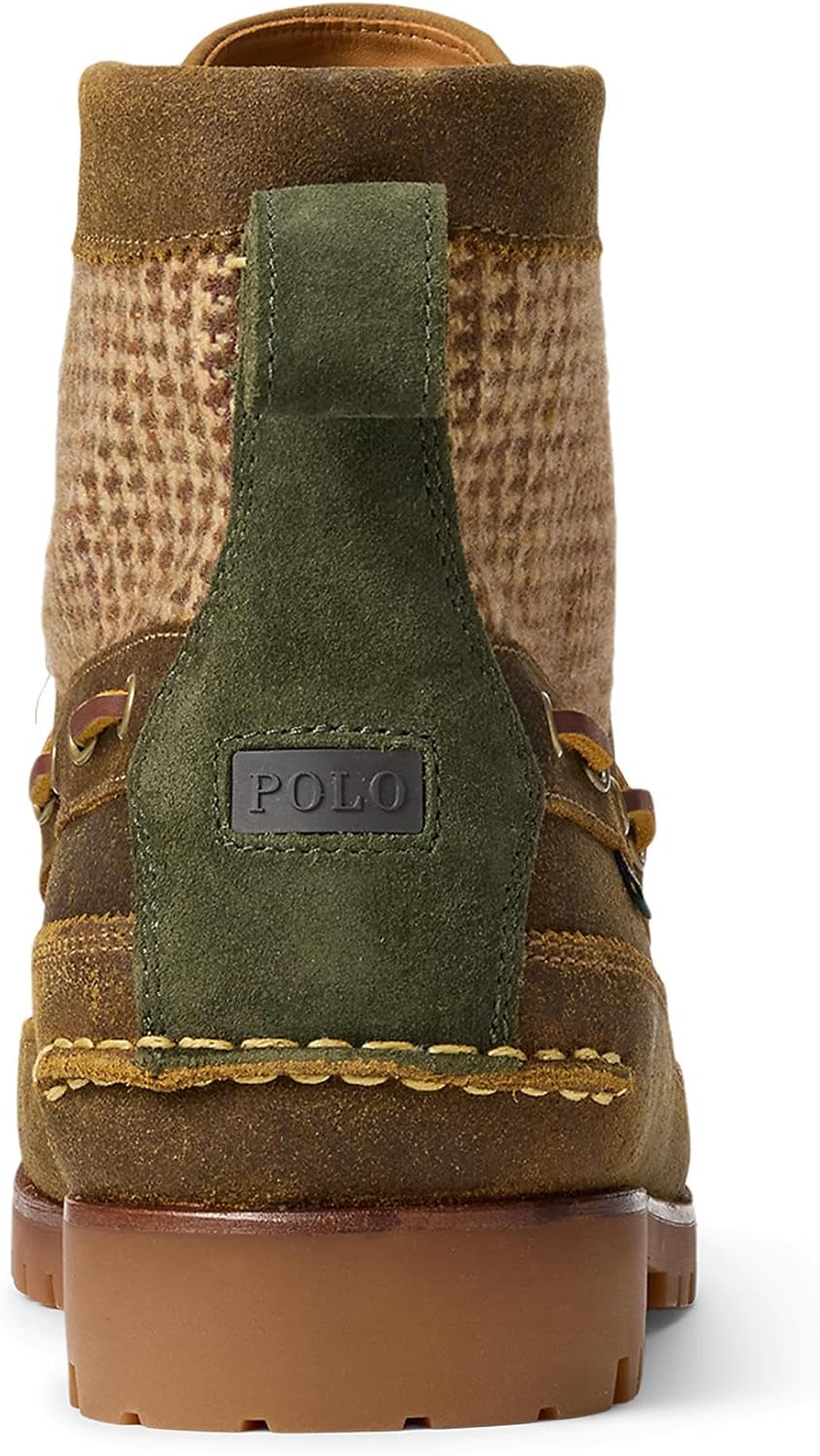 POLO RALPH LAUREN мужские ботинки Ranger Mid из замши и шерстяного твида, Tweed Colorblock — фото 3