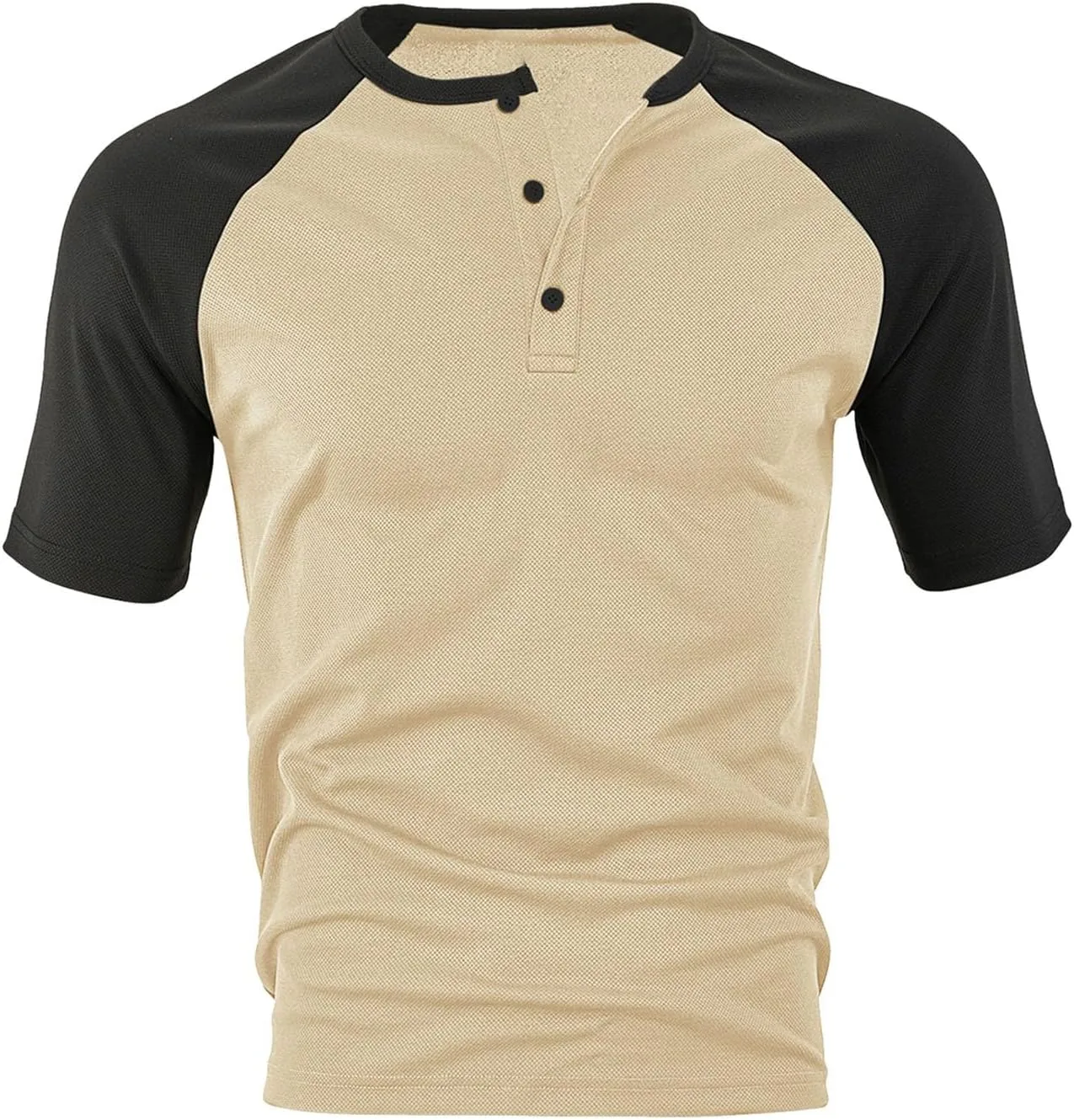 Мужская футболка с коротким рукавом Casual Trendy в европейском стиле Color Blocked с кнопками на воротнике и ананасовым принтом — фото 3