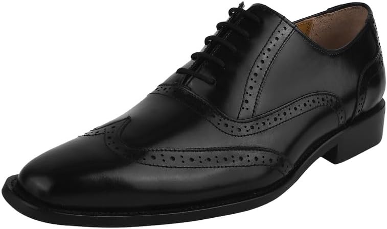 

Мужские туфли LIBERTYZENO из натуральной кожи с простым дизайном и принтом угря, шнуровка, модель Oxford, для взрослых, к Рождеству, черный