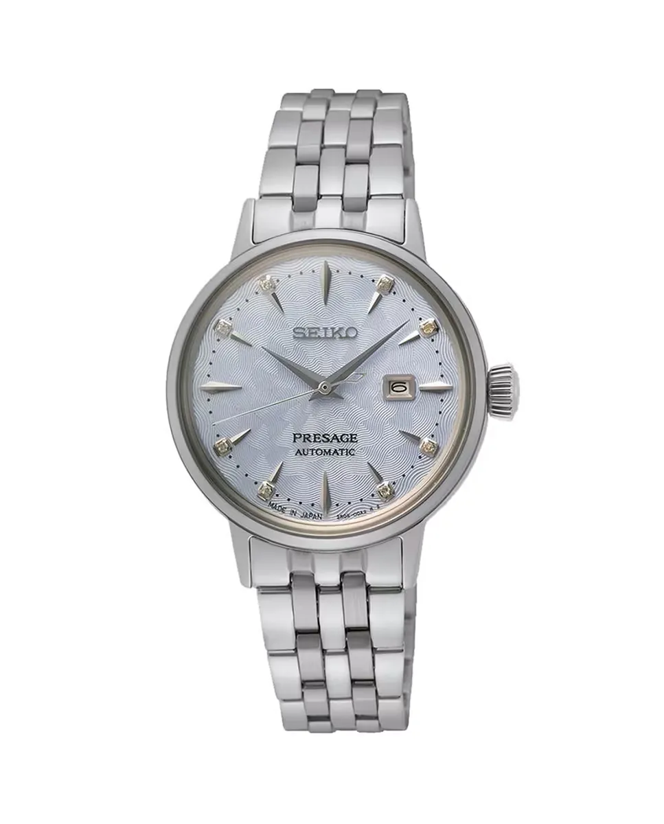 

Presage SRE007J1 автоматические женские часы из стали с серебряным ремешком Seiko, серебрянный