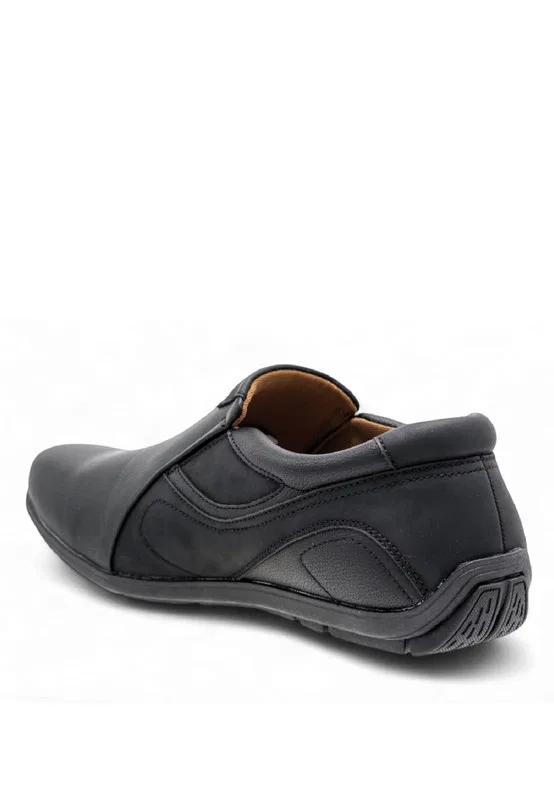 Мужские лоферы slip-on, кожаные, модель 250131354 Louis Cuppers, черный — фото 3