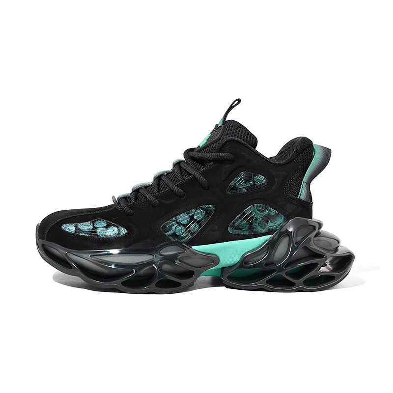 

DAFK Высокие массивные кроссовки для мужчин с противоскользящей подошвой и эффектом увеличения роста черно-синие, цвет Black Blue