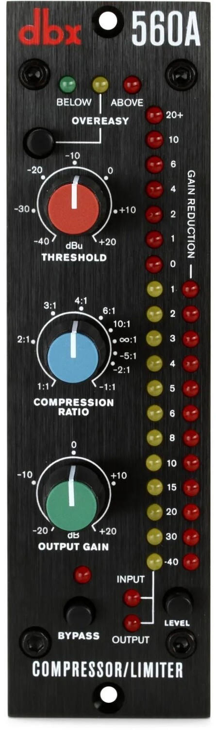 Compression threshold. DBX 560a. DBX 560a knob. DBX Compressor. DBX 160a
