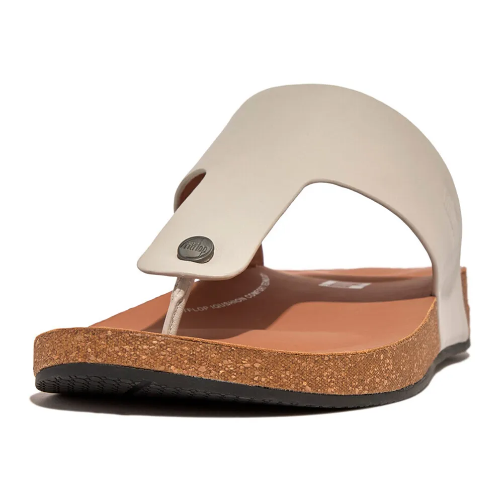 

Сандалии Fitflop Iqushion Leather Toe-Post, серый