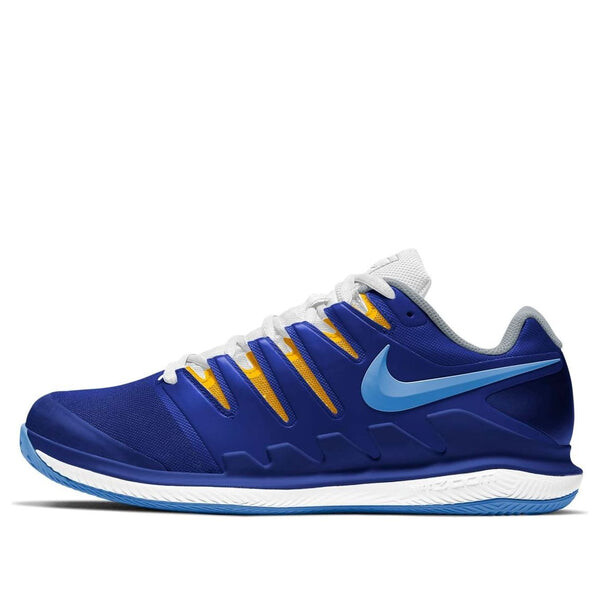 

Кроссовки court air zoom vapor x 'blue yellow white' Nike, синий