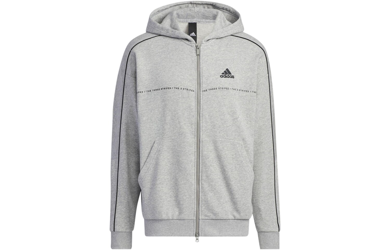 

Толстовка унисекс серая Adidas, серый