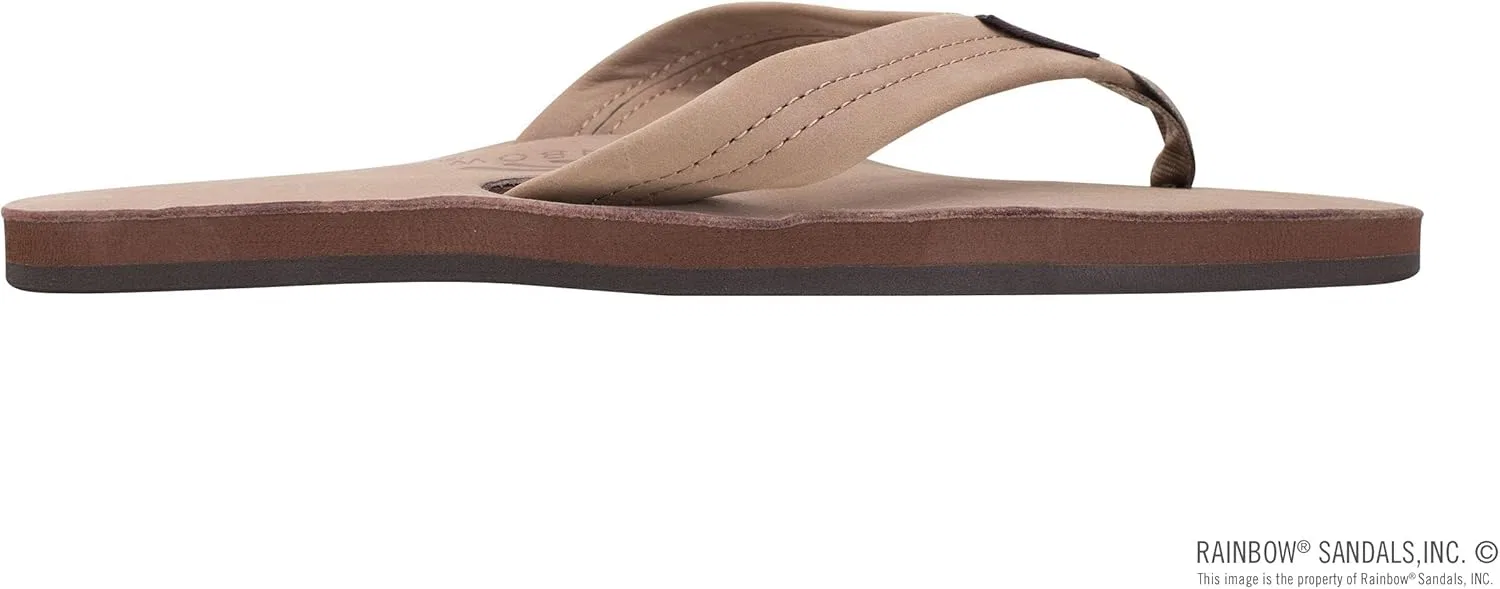 Мужские сандалии Rainbow из двухслойной кожи с поддержкой свода стопы Rainbow Sandals, Dark Brown — фото 4