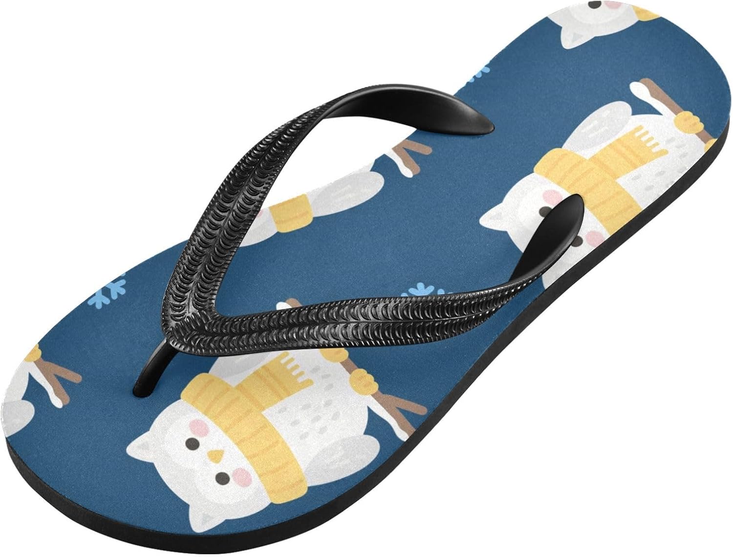 

Женские пляжные летние повседневные шлепанцы с принтом птицы, совы и снежинки, синие, быстросохнущие, сандалии для мужчин A2301290 Umiriko
