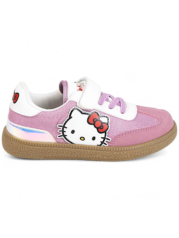 

Кроссовки на шнуровке Hello Kitty, розовый