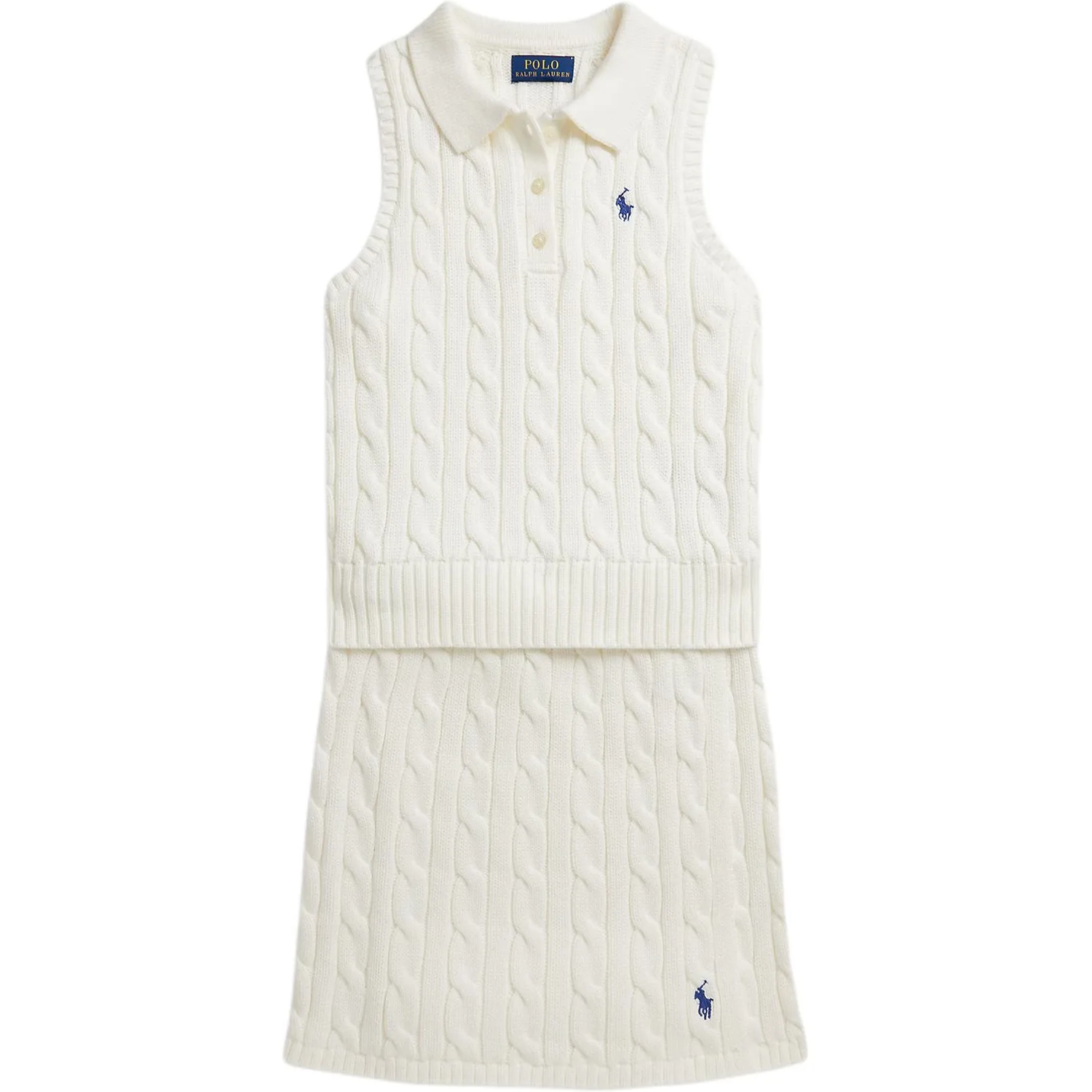 Детский комплект с юбкой Polo Ralph Lauren, белый