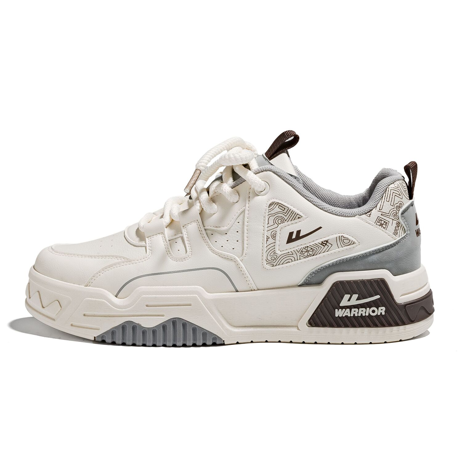 

WARRIOR Низкие скейтерские кроссовки мужские белый темно-синий