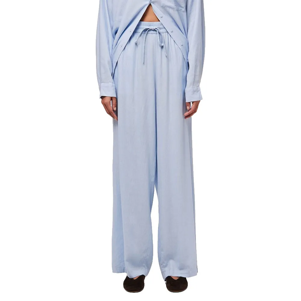 

Брюки с высокой талией Pieces Pia Wide Leg, синий