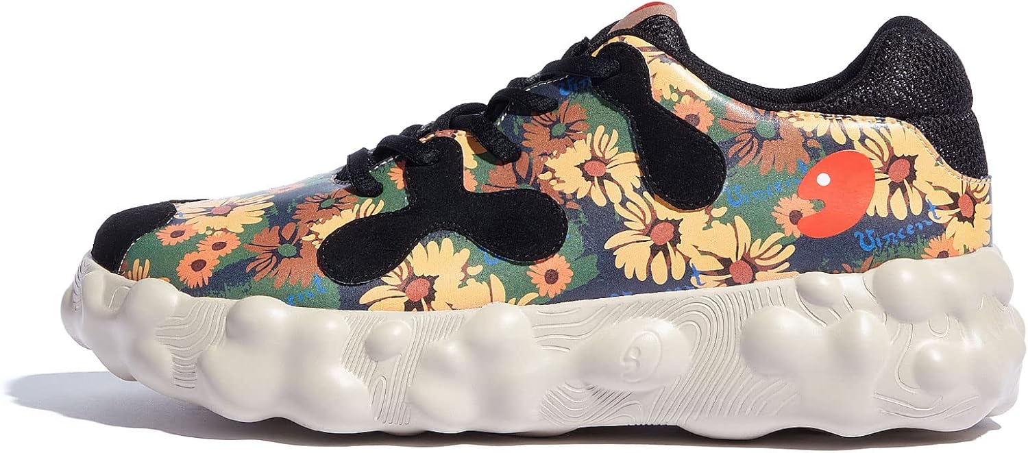 

Мужские прогулочные туристические туфли UIN, слипоны, повседневные, легкие, с широкой носочной частью, массивные модные кроссовки Figueras, Figueras I Van Gogh Sunflowers