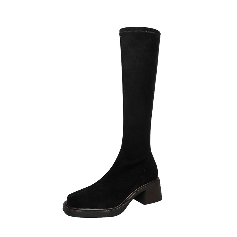 Yeezyy Reezy Высокие сапоги женские матовый черный, цвет Matte Black
