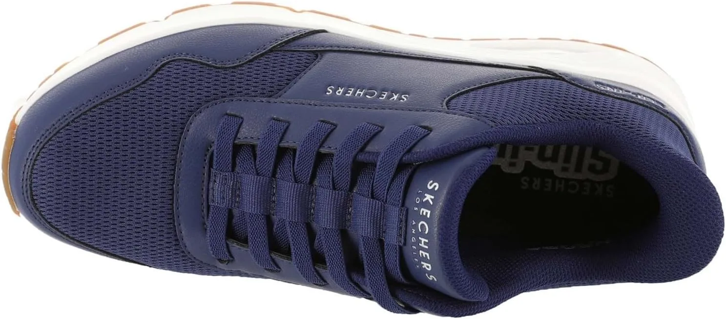 Мужские слипоны Skechers UNO - Banksia Hands Free, темно-синий — фото 3