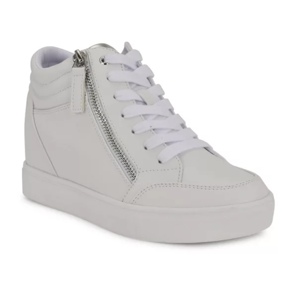 Женские высокие кеды на танкетке Tons Nine West, белый